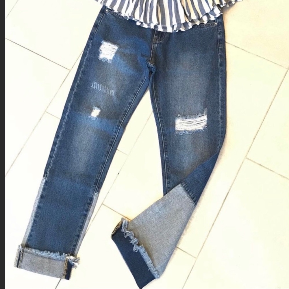 Q2 UniqueDenimHigh Rise GF fit snug relaxed